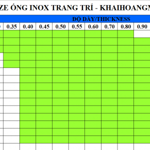 Ống Inox Trang Trí 201/304/410