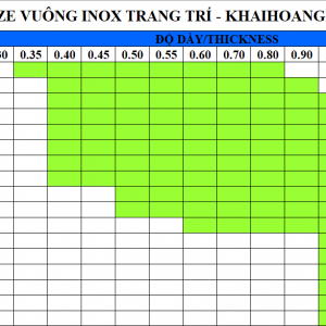 Hộp Vuông, Hộp Chữ Nhật Inox Trang Trí 201 304 316